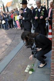 Stolpersteenlegging vrijdag 3 mei 2013. Foto’s Willy Gelinck.