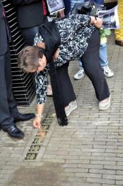 Stolpersteenlegging vrijdag 3 mei 2013. Foto’s Willy Gelinck.