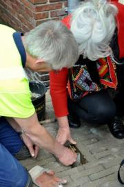 Stolpersteenlegging vrijdag 3 mei 2013. Foto’s Willy Gelinck.