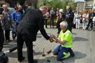 Stolpersteenlegging vrijdag 3 mei 2013. Foto’s Willy Gelinck.