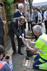 Stolpersteenlegging vrijdag 3 mei 2013. Foto’s Willy Gelinck.