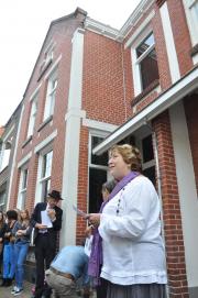 Stolpersteenlegging vrijdag 24 augustus 2012. Foto’s Peter Konings.