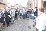 Stolpersteenlegging vrijdag 24 augustus 2012. Foto’s Peter Konings.