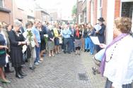 Stolpersteenlegging vrijdag 24 augustus 2012. Foto’s Peter Konings.