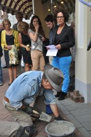 Stolpersteenlegging vrijdag 24 augustus 2012. Foto’s Peter Konings.