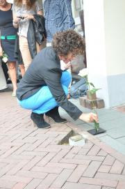 Stolpersteenlegging vrijdag 24 augustus 2012. Foto’s Peter Konings.