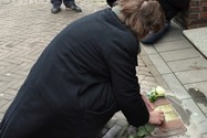 Stolpersteenlegging vrijdag 27 maart 2015. Foto’s Willy Gelinck.
